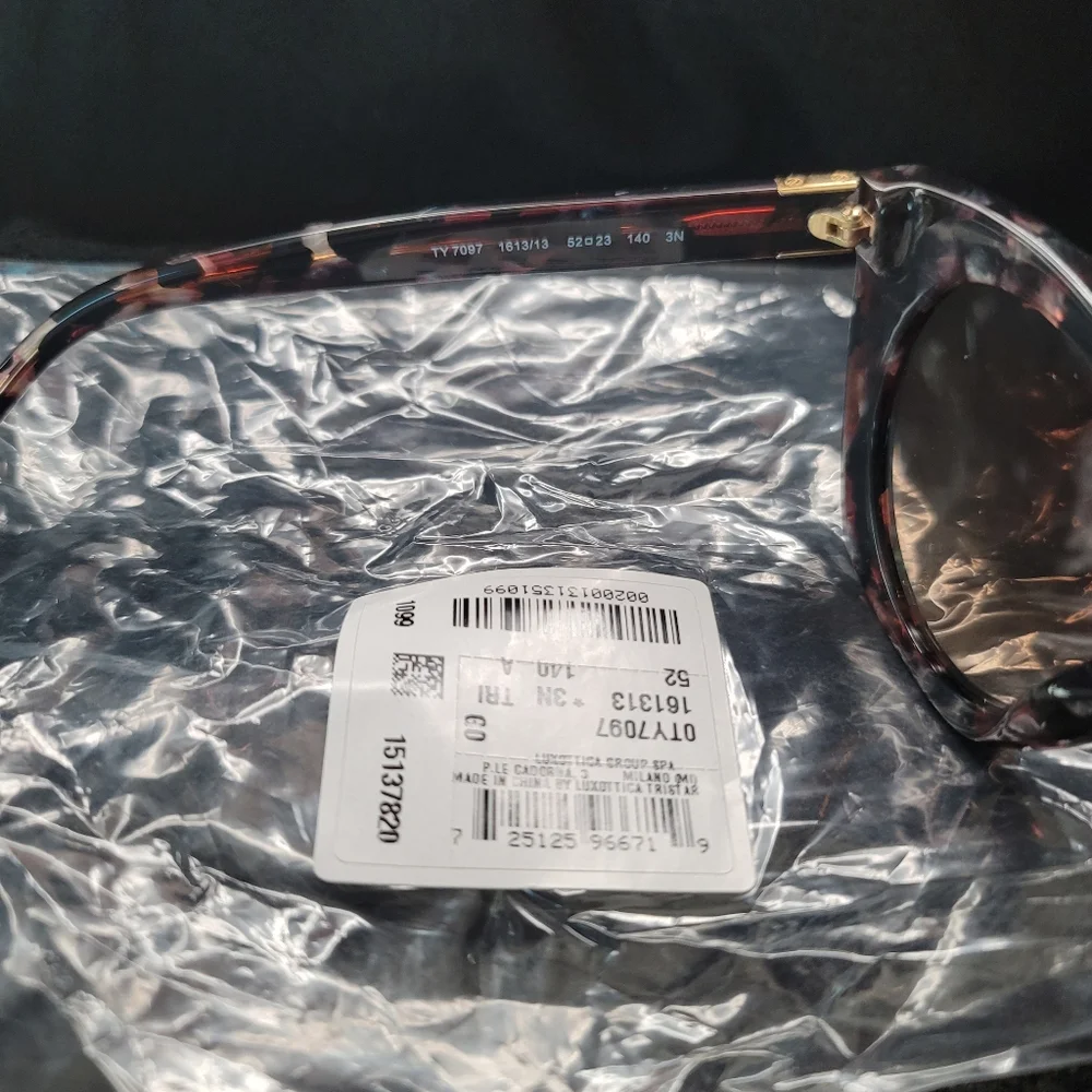 NWT Tory Burch Stunning Pearl Tortoise TY7097 Sunnies Sunglasses - Picture 5 of 7